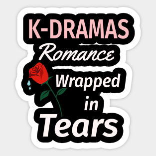 K-Dramas Romance wrapped in Tears Sticker